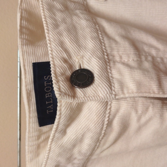 Women's Talbot's cream corduroy straight legged jeans - Picture 4 of 6